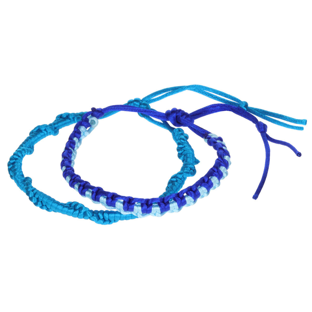 Aloha Woven Friendship Bracelets - Blue Braids