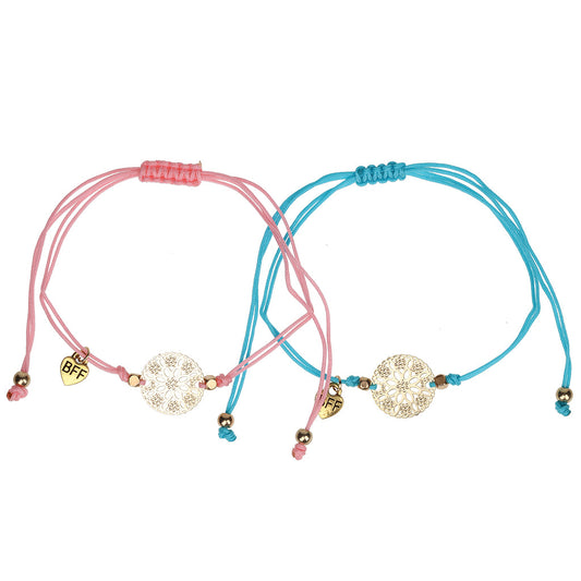 BFB05 - Best Friend Bracelets | Gold Discs