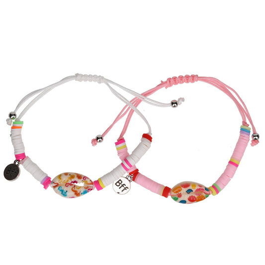 BFB06 - Best Friend Bracelets | Colourful Shells