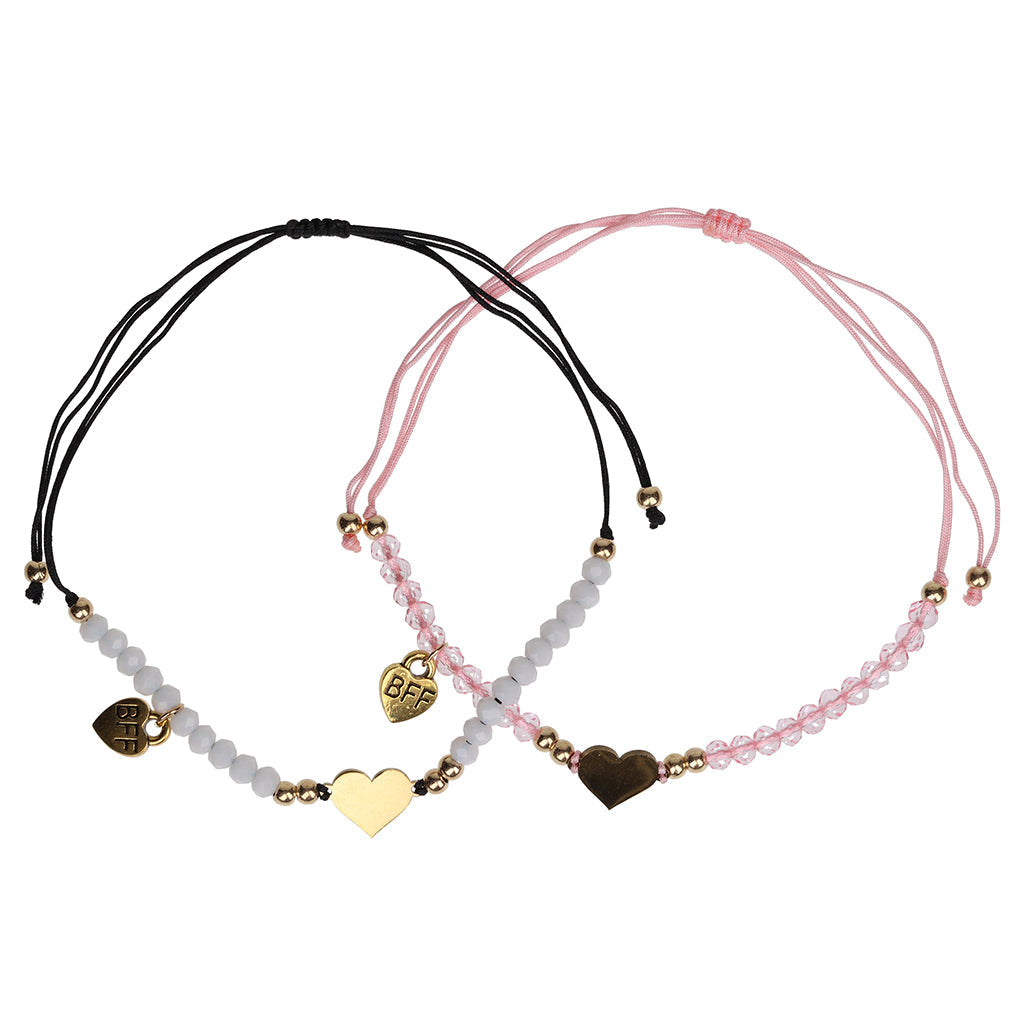 Best Friend Bracelets - Gold Hearts