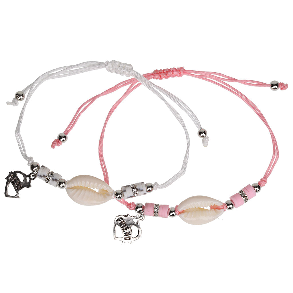 BFB13 - Best Friend Bracelets | White Shells