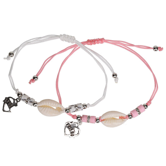 BFB13 - Best Friend Bracelets | White Shells