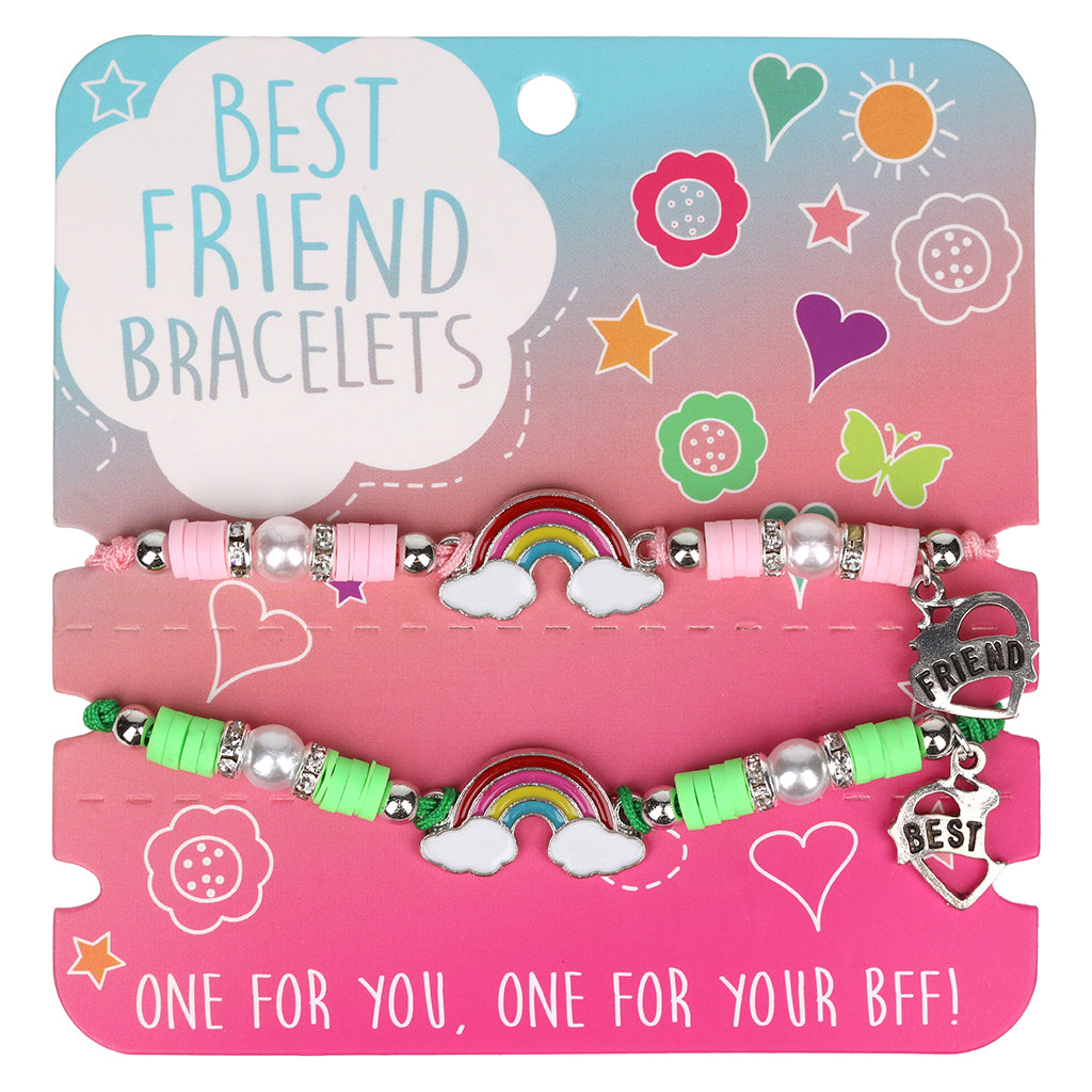 Best Friend Bracelets - Rainbow Clouds