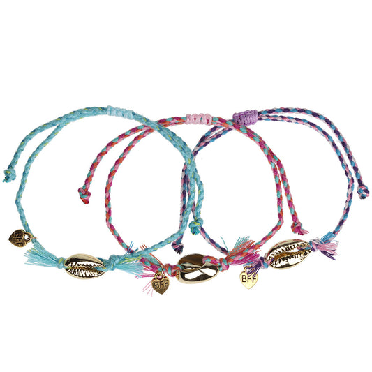 BFB18 - Best Friend Bracelets | Multipack Gold Shells
