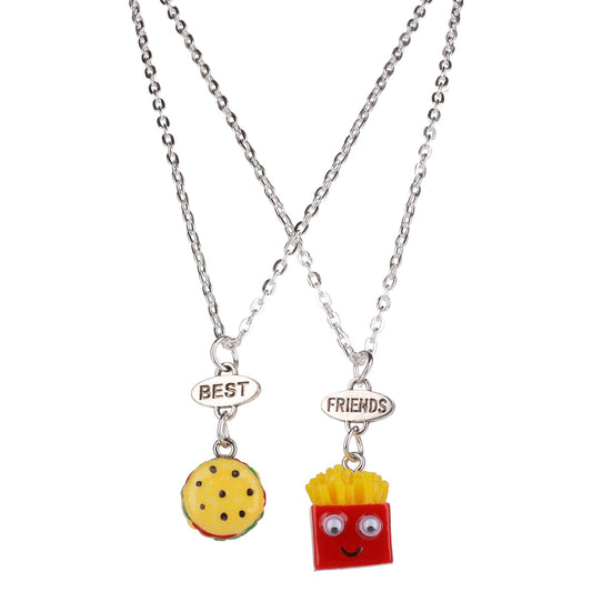 BFN06 - Best Friends Necklace | Burger & Fries