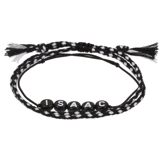 BP048 - Boys Personalised Bracelet - Isaac