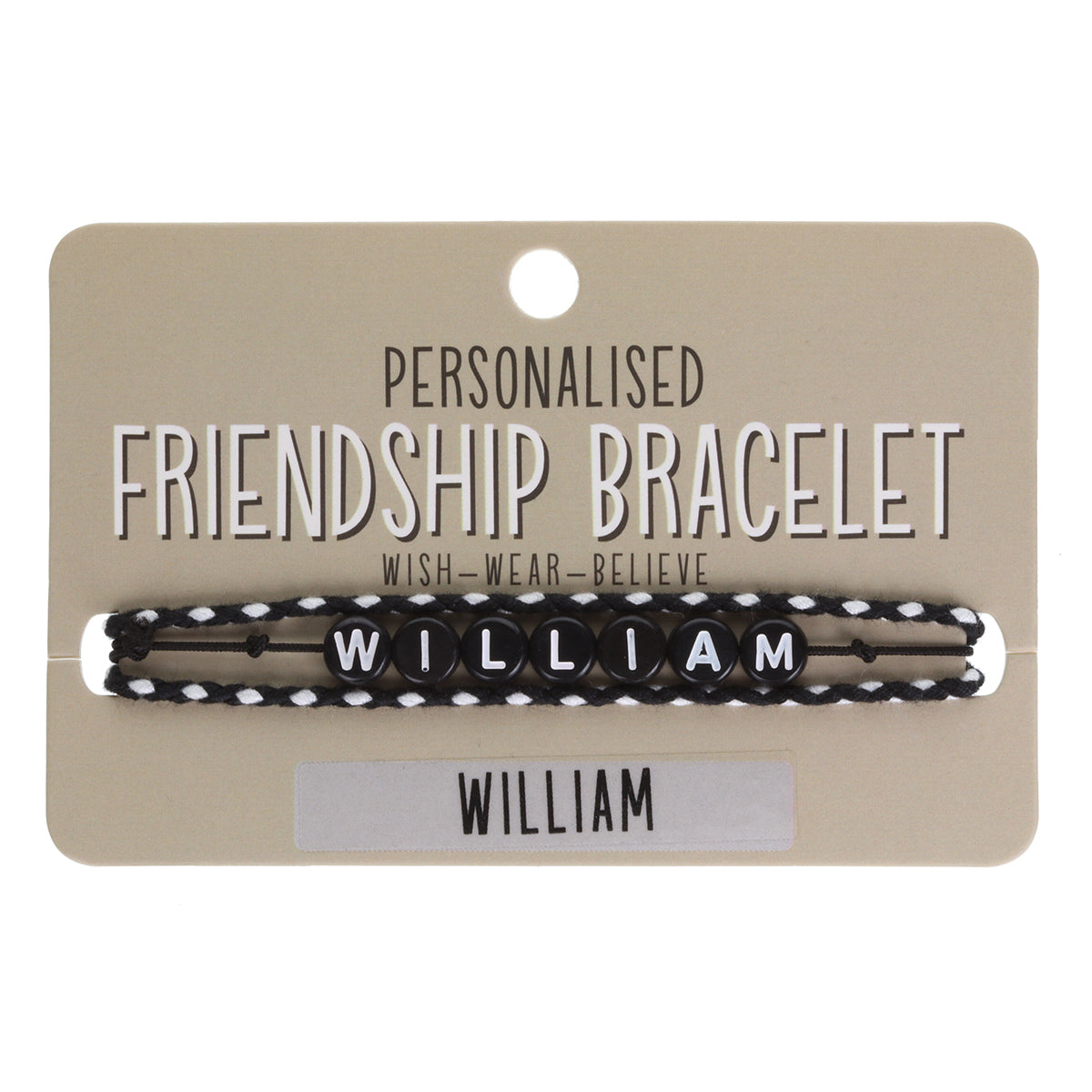 Boys Personalised Bracelet - William