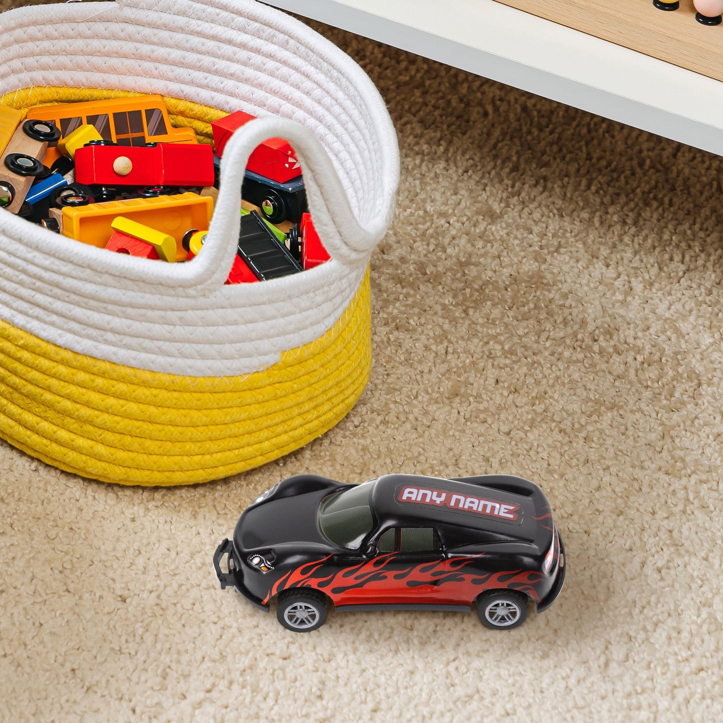 CA004 - Black Personalised Stunt Car - Make Any Name