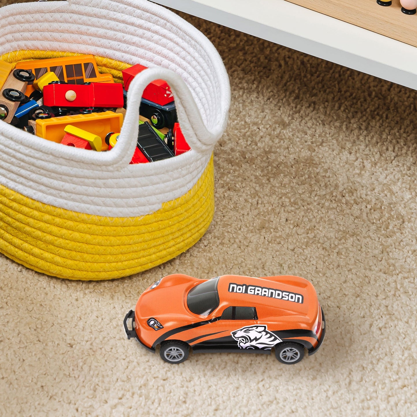 Orange Personalised Stunt Car - No 1 Grandson