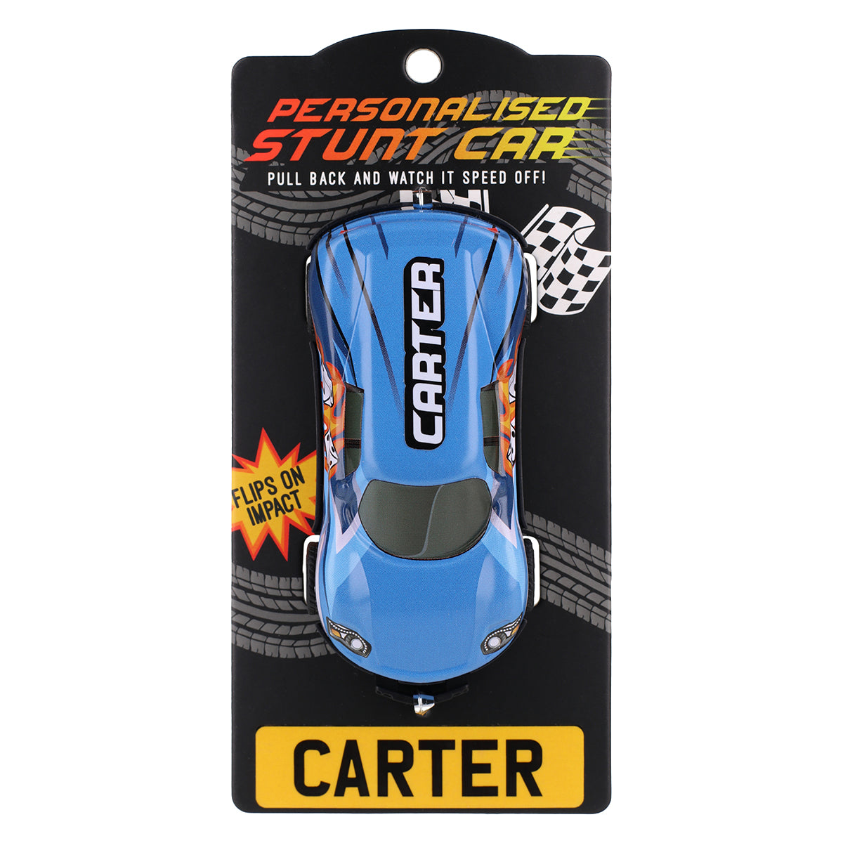 Blue Personalised Stunt Car - Carter