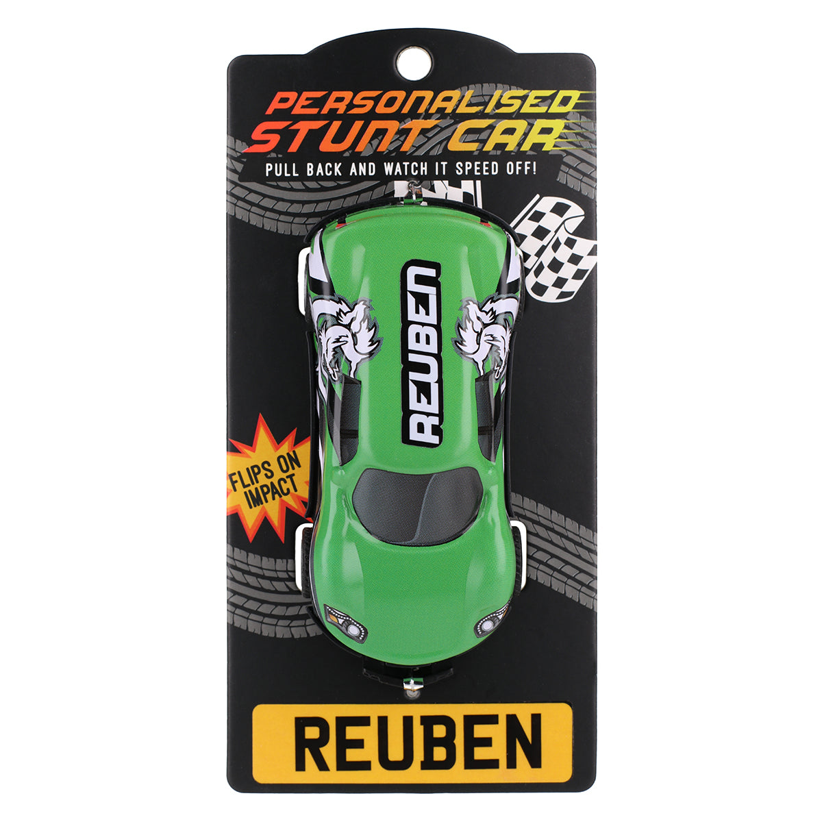 Green Personalised Stunt Car - Reuben