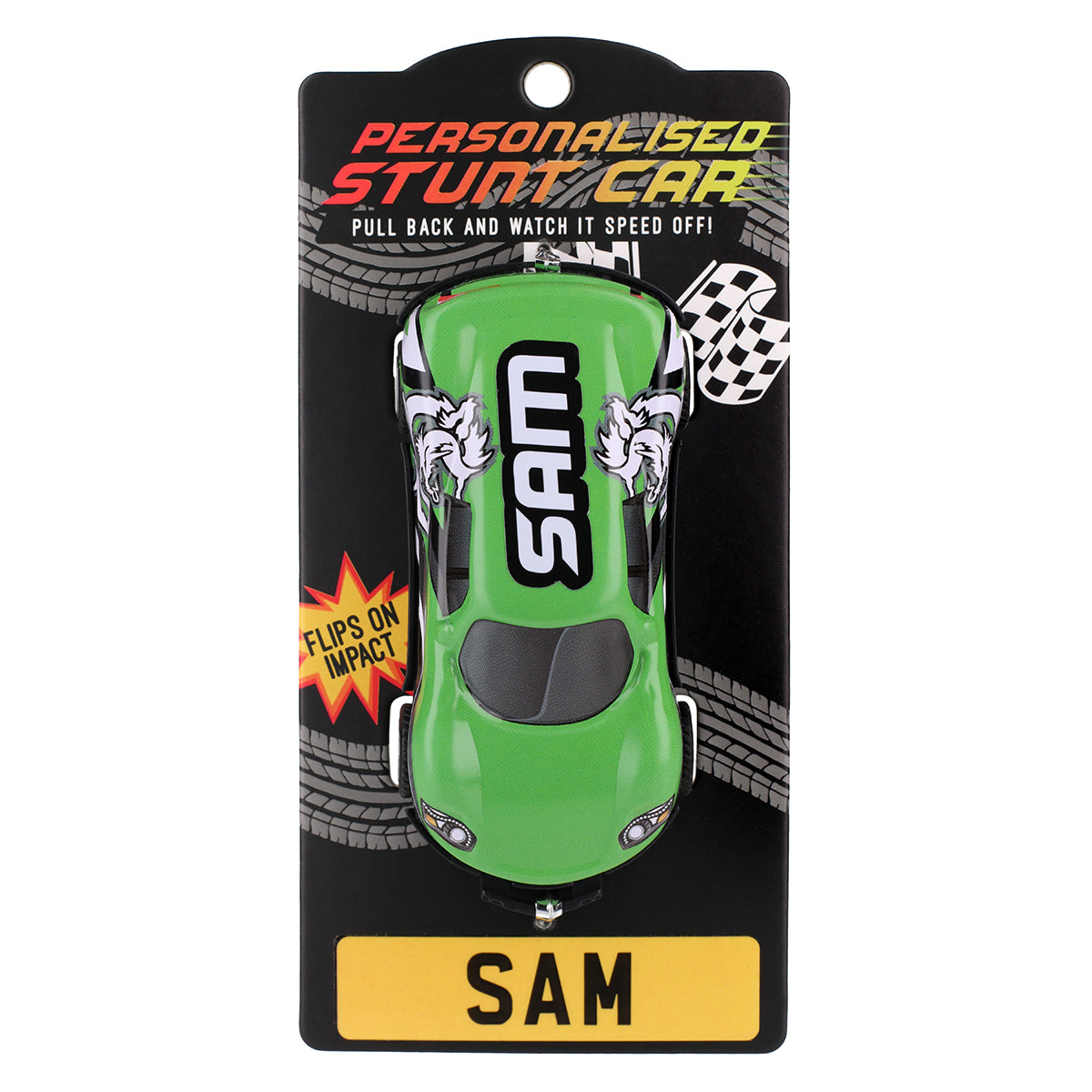 Green Personalised Stunt Car - Sam