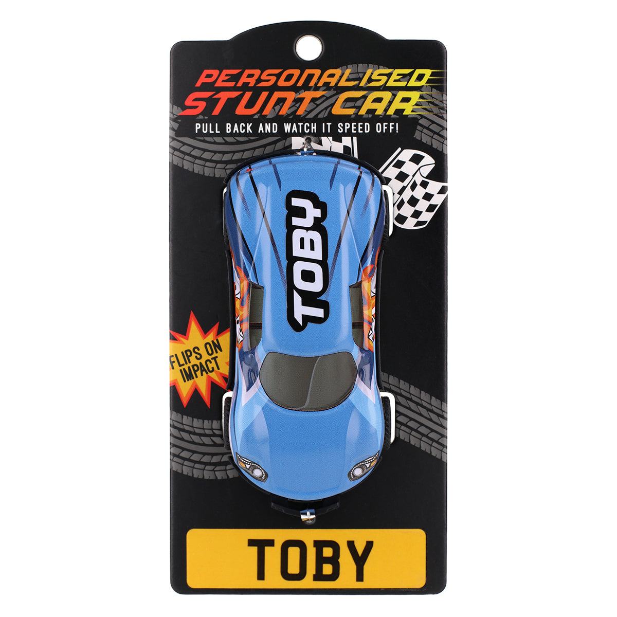 Blue Personalised Stunt Car - Toby