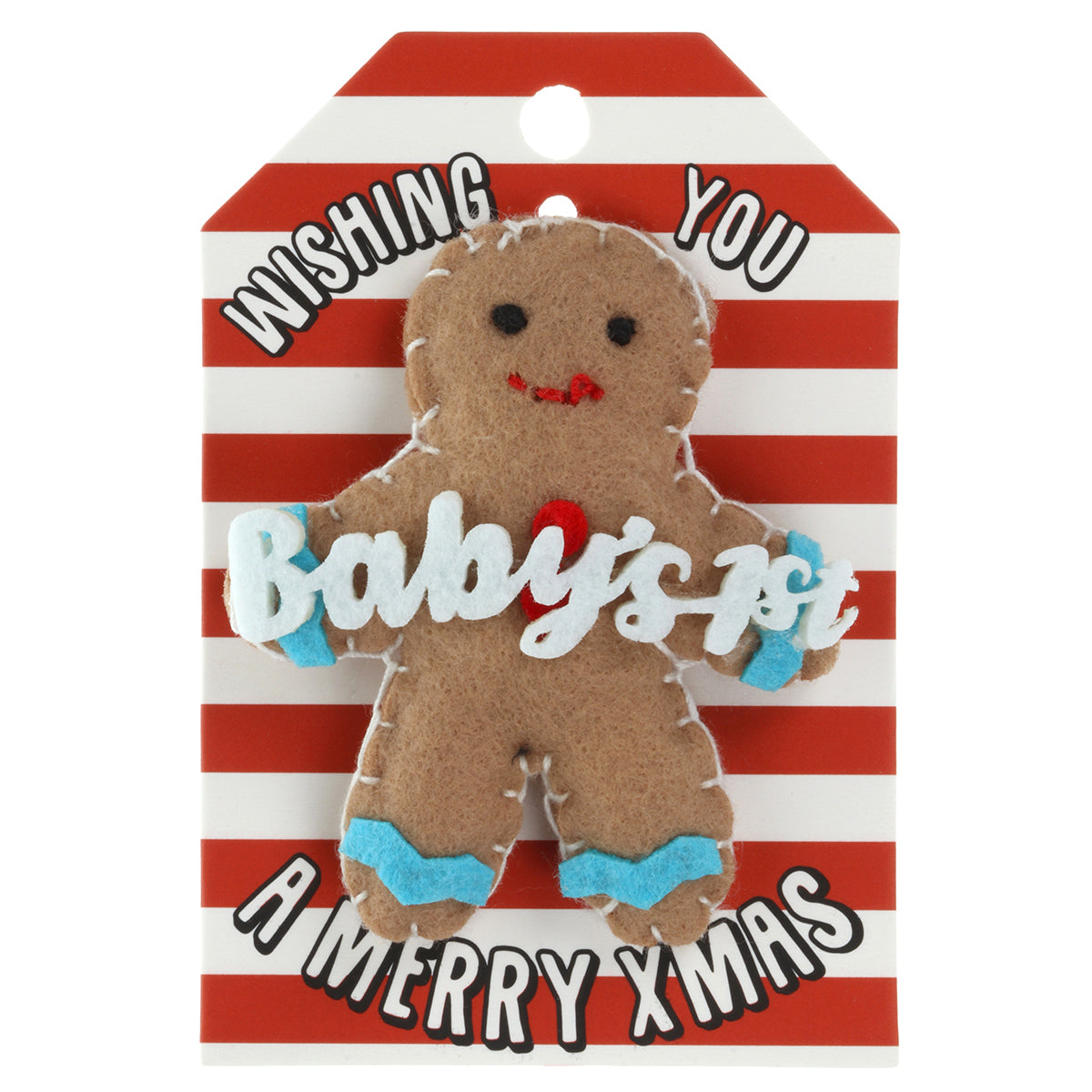 Personalised Gingerbread Christmas Tree Decoration - Babys First