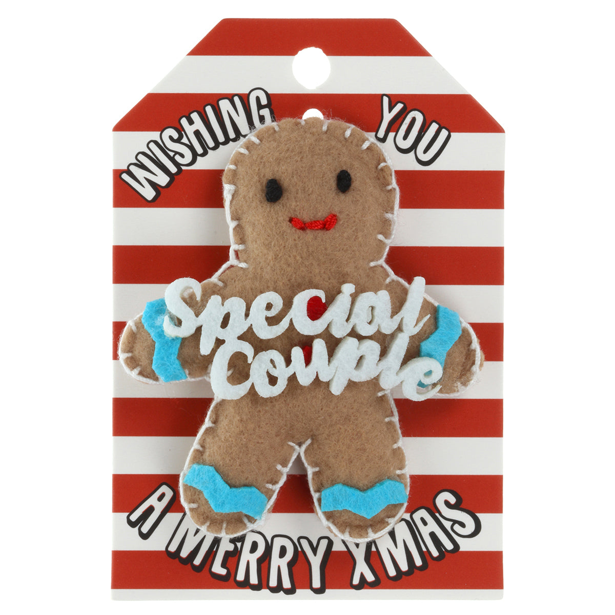 Personalised Gingerbread Christmas Tree Decoration - Special Couple
