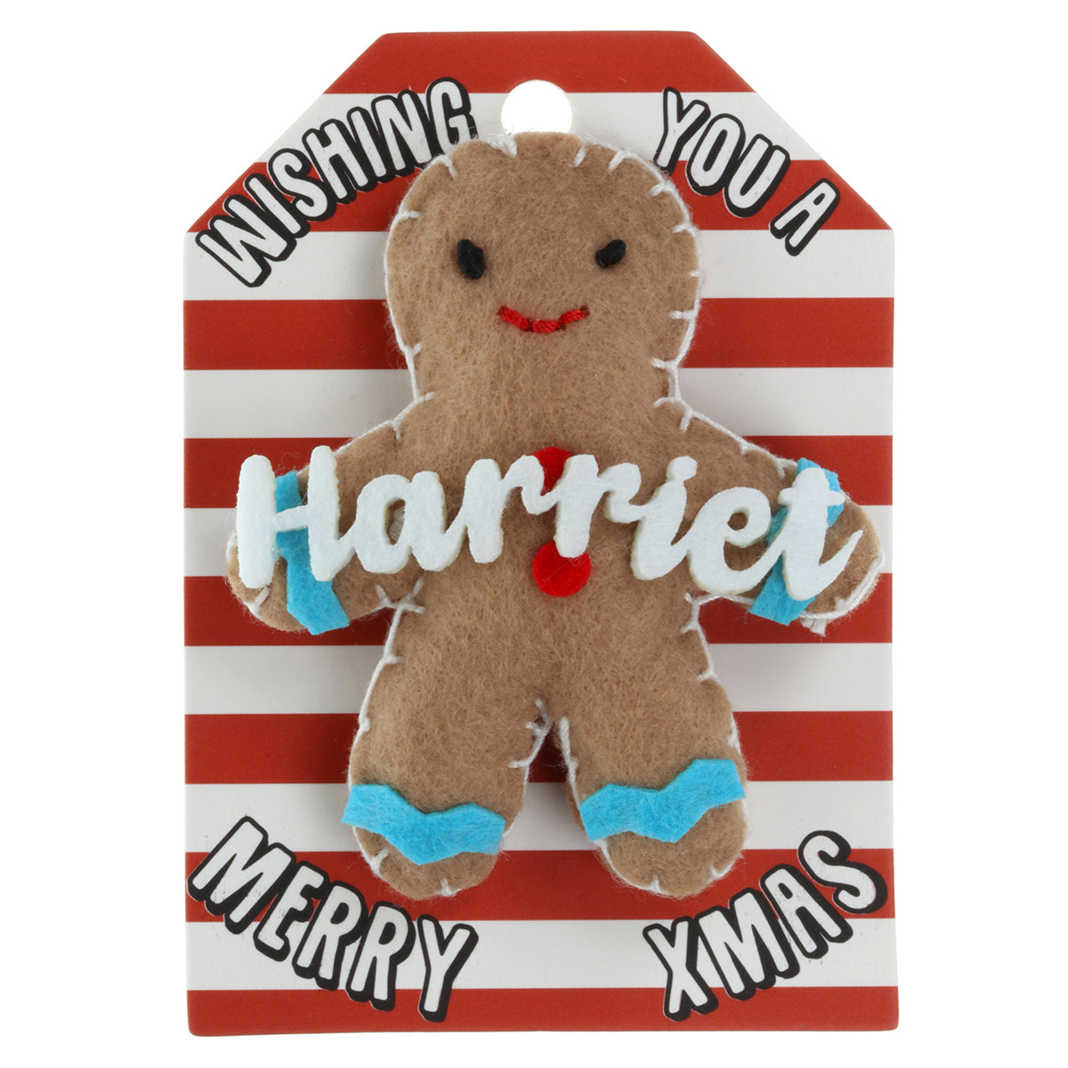 Personalised Gingerbread Christmas Tree Decoration - Harriet