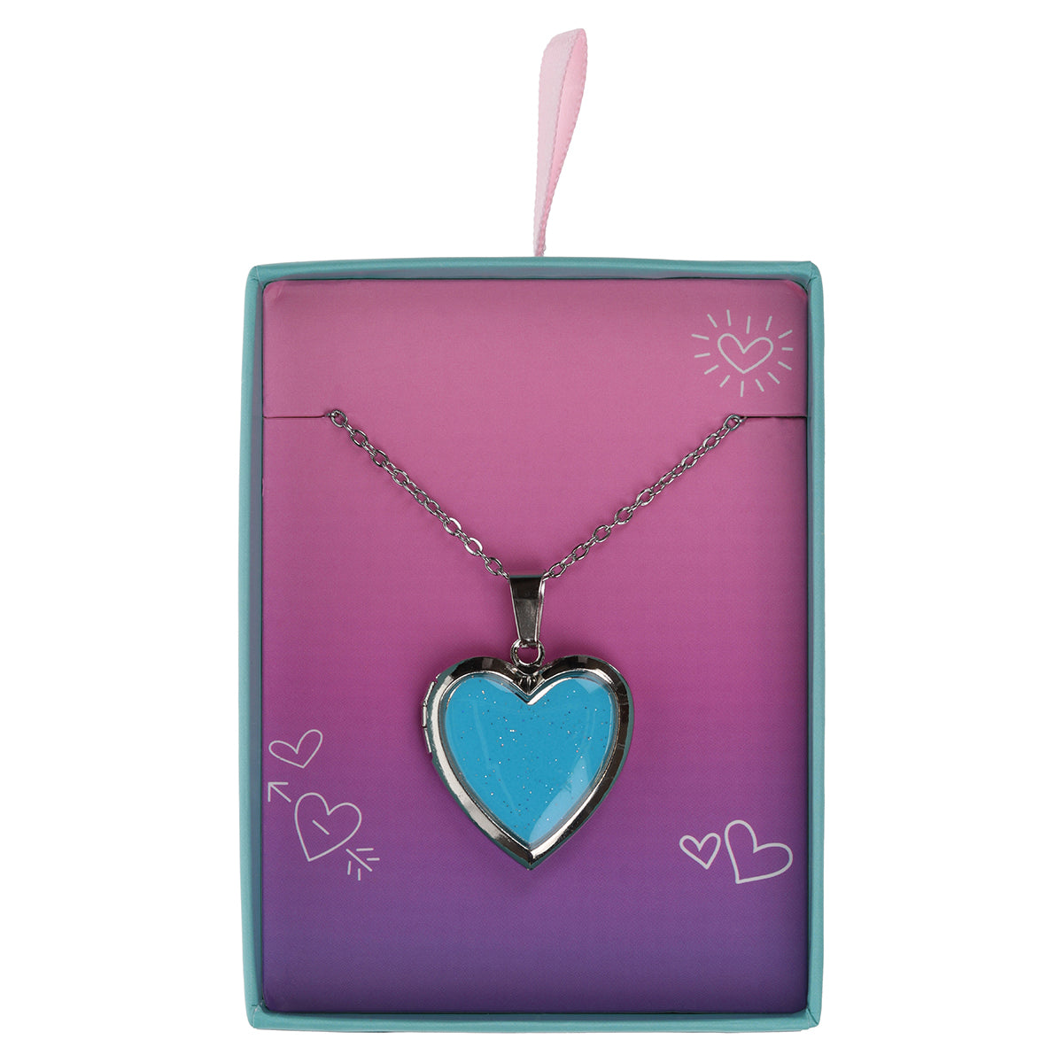 Glow Up Locket - Blank Blue