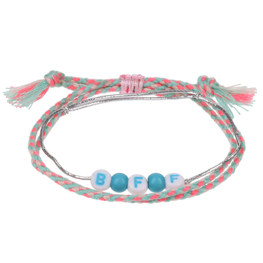 GP003 - Girls Personalised Bracelet - BFF