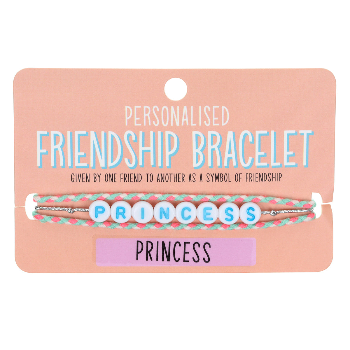 Girls Personalised Bracelet - Princess