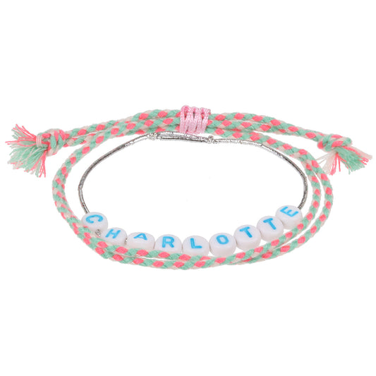 GP022 - Girls Personalised Bracelet - Charlotte