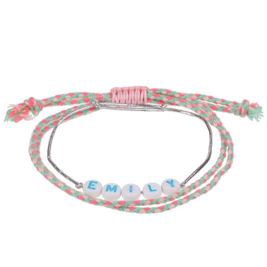 GP032 - Girls Personalised Bracelet - Emily