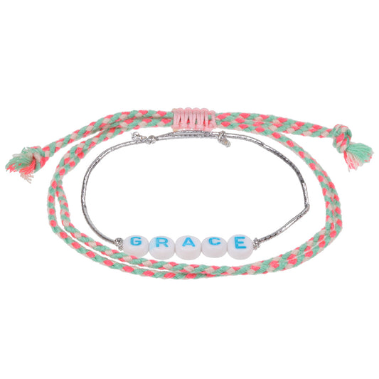 GP044 - Girls Personalised Bracelet - Grace