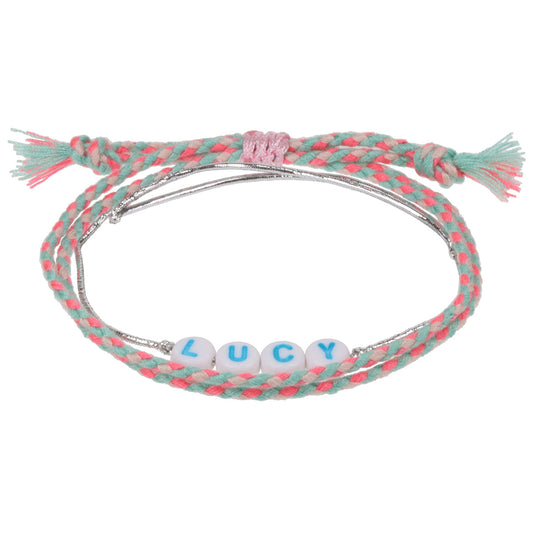 GP073 - Girls Personalised Bracelet - Lucy