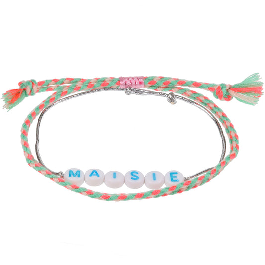 GP078 - Girls Personalised Bracelet - Maisie