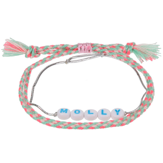 GP083 - Girls Personalised Bracelet - Molly