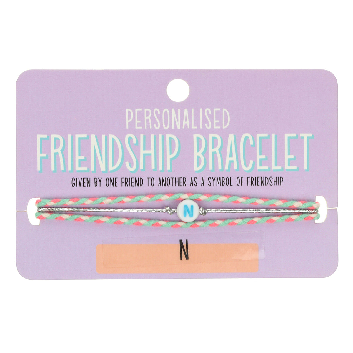 Girls Personalised Bracelet - N