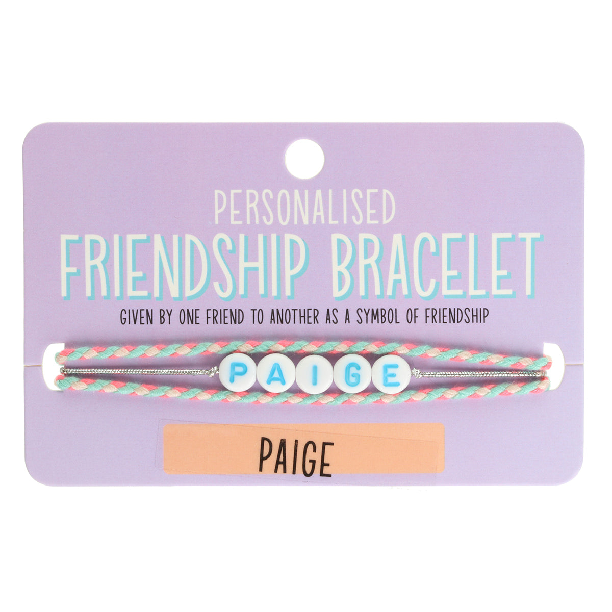 Girls Personalised Bracelet - Paige