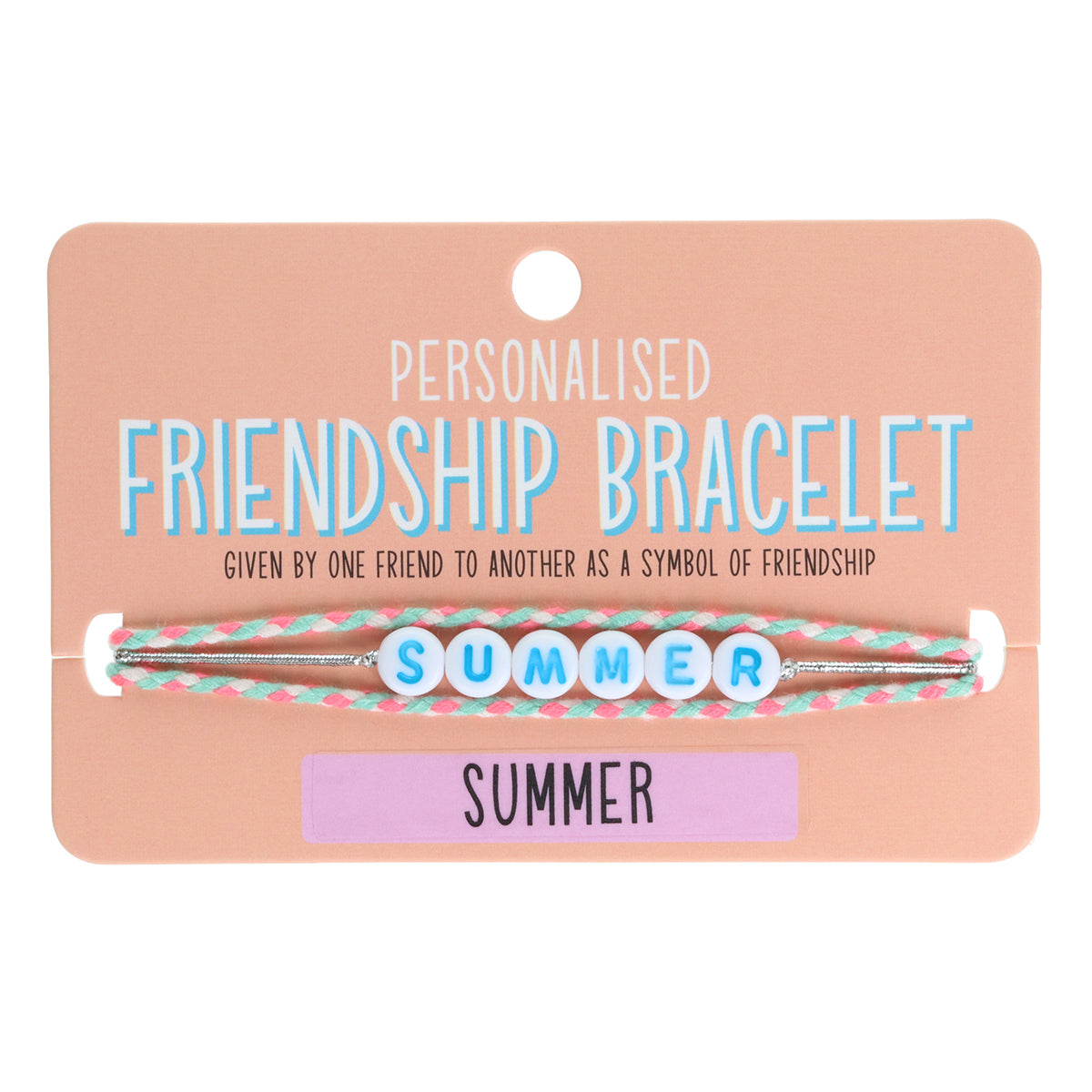 Girls Personalised Bracelet - Summer