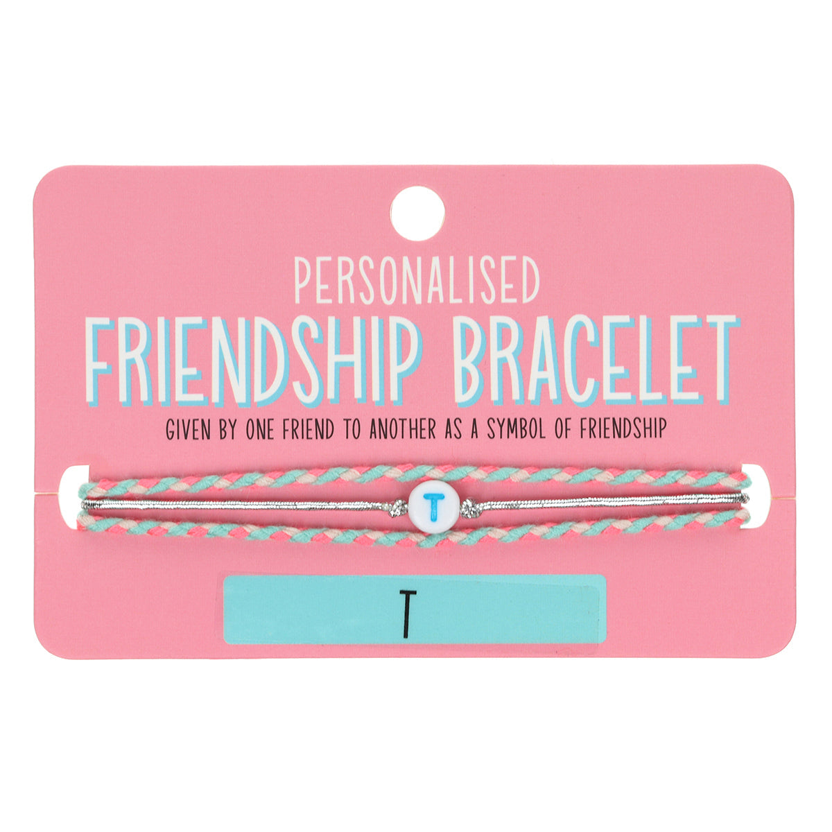 Girls Personalised Bracelet - T