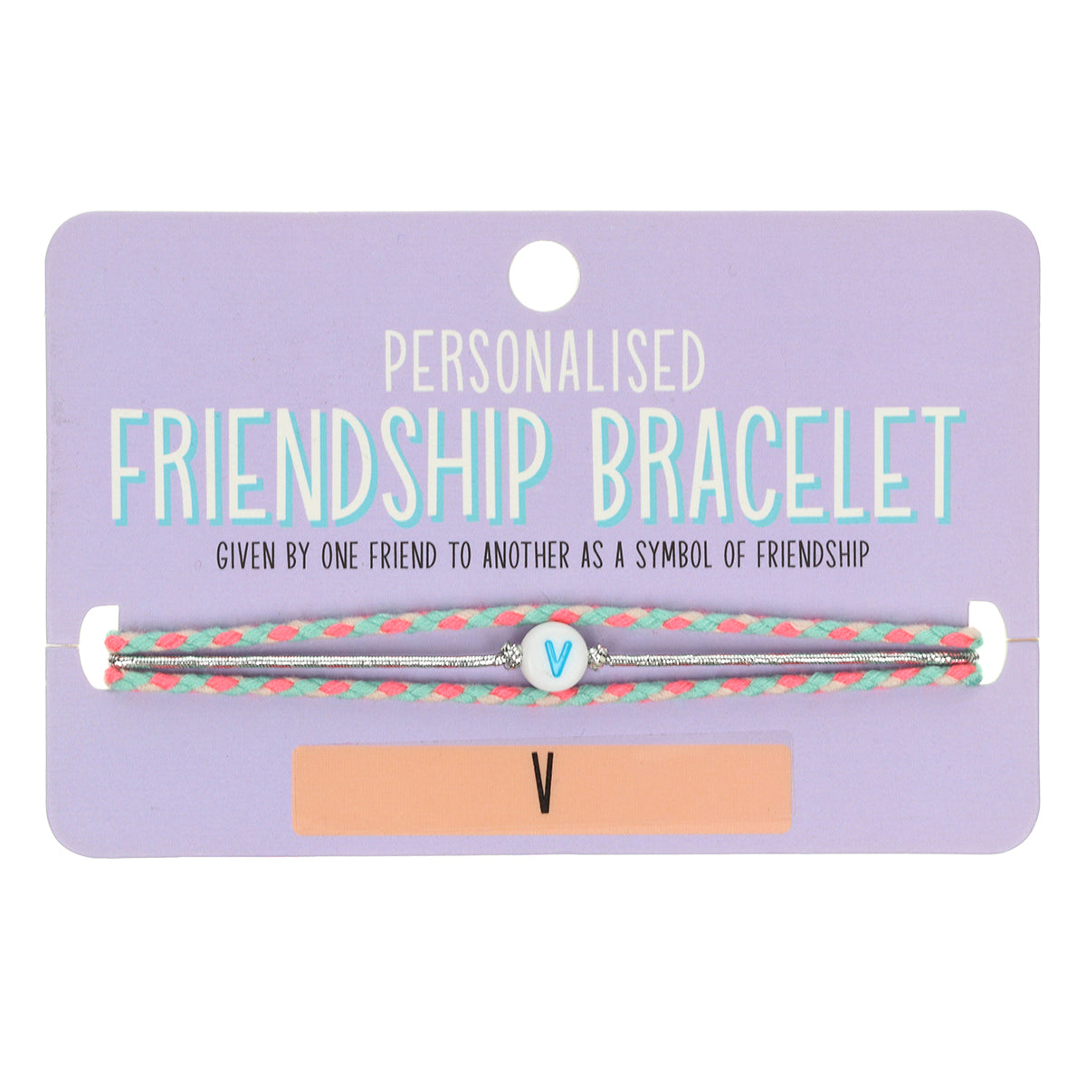 Girls Personalised Bracelet - V