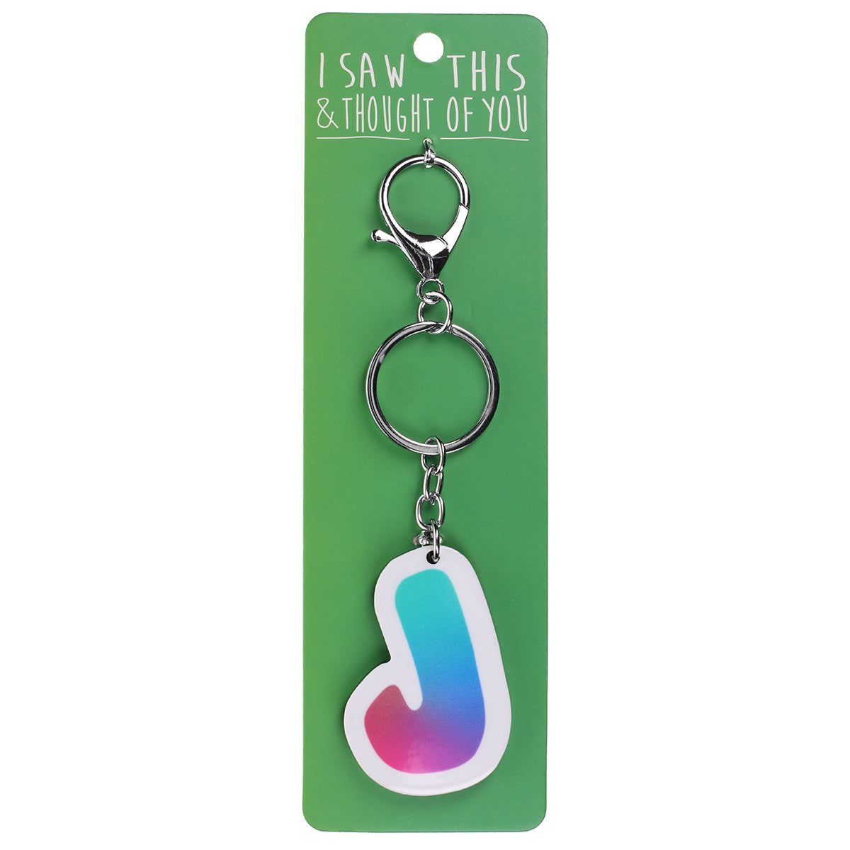 A KEYRING SAYING 'J'