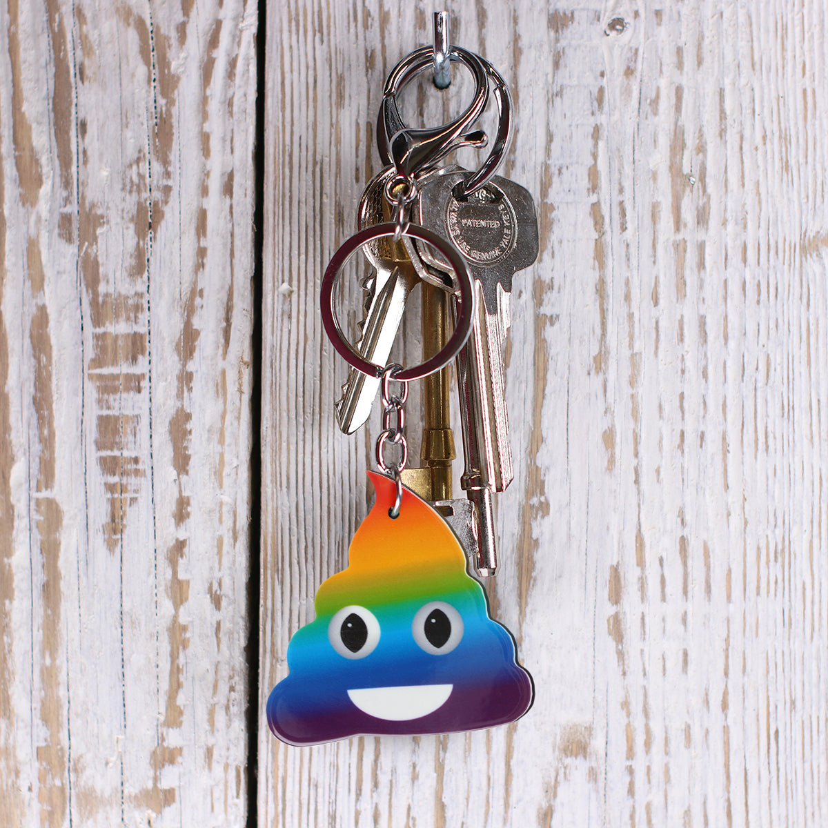 Keyring "Rainbow Poop"