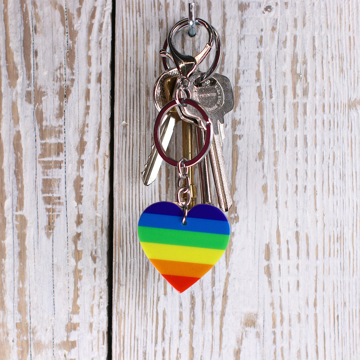 Keyring "Rainbow Heart"