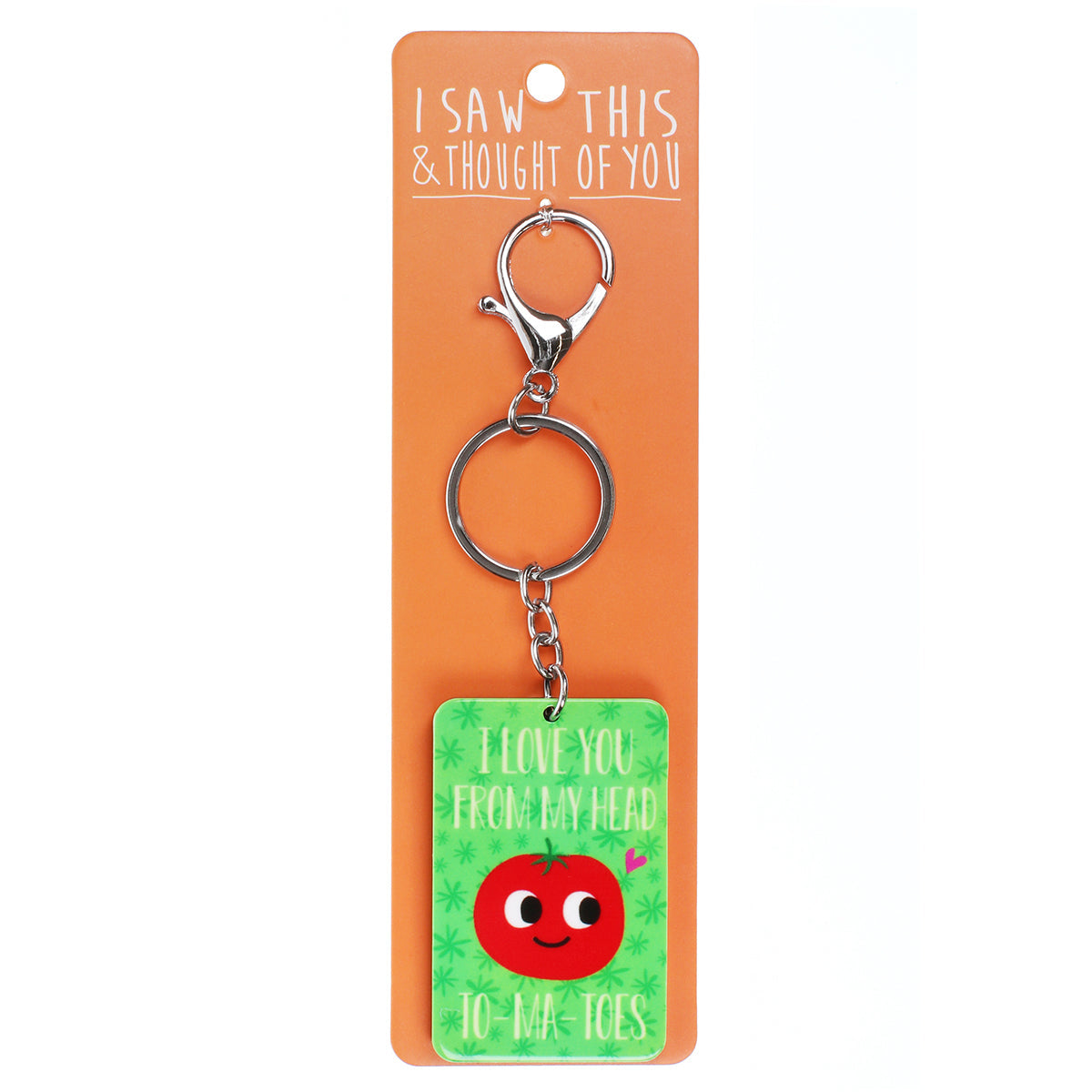 A KEYRING SAYING 'FROM MY HEAD TO-MA-TOES'