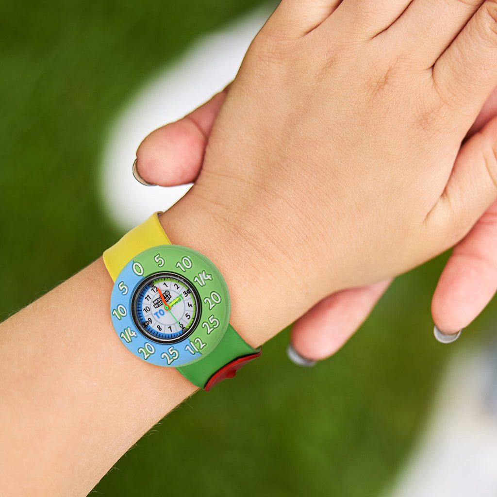Time Telling Blue Wacky Watch