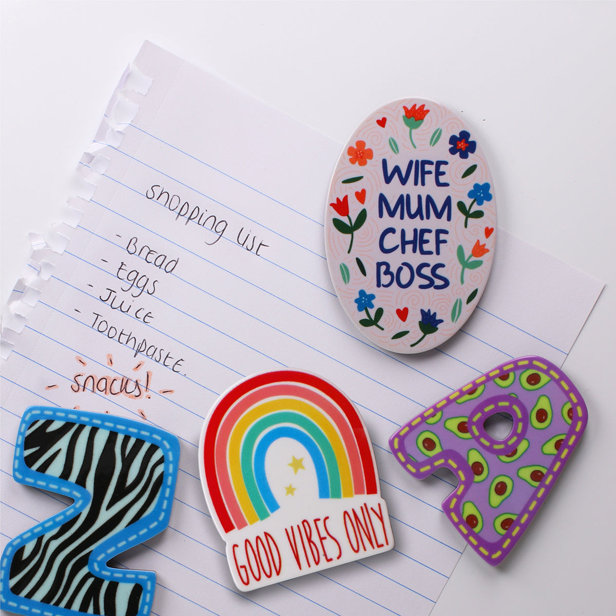 MA002 - Fridge Magnet "Wife Mum Chef Boss"