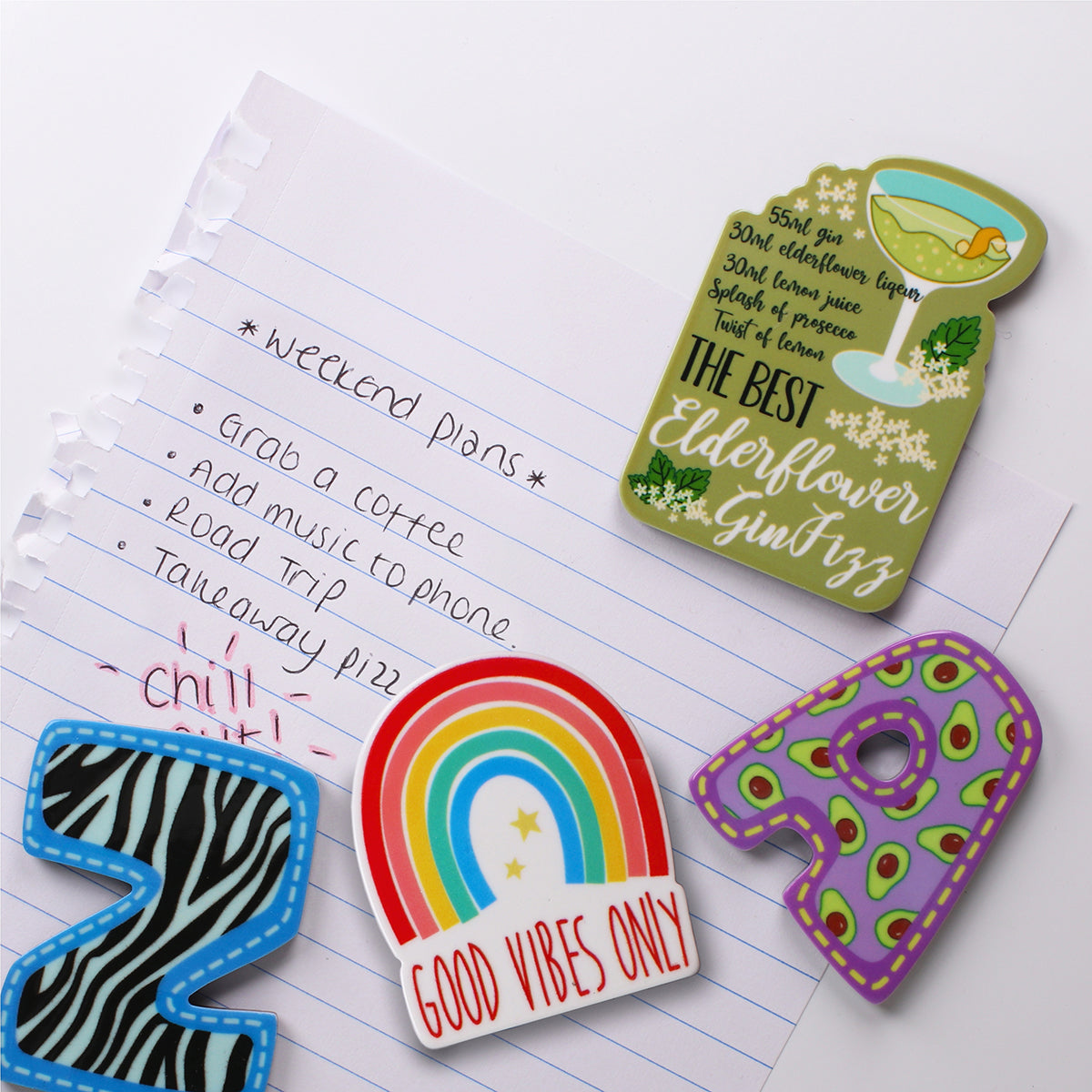 MA055 - Fridge Magnet "Elderflower Gin Fizz"