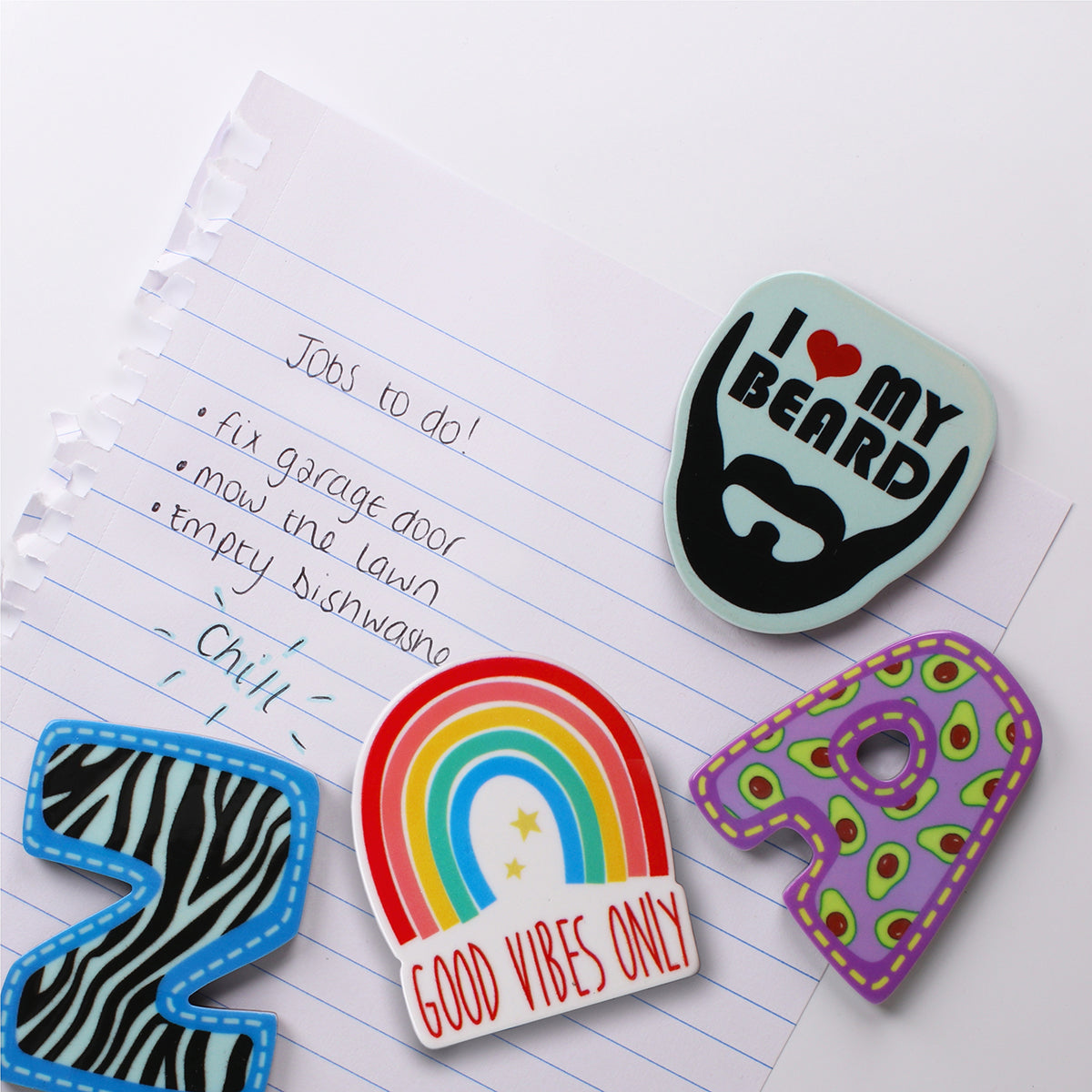 MA073 - Fridge Magnet "I Heart My Beard"