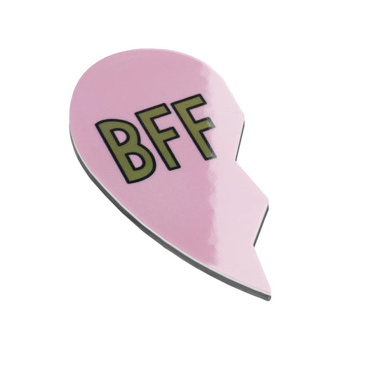 MA152 - Fridge Magnet "BFF Heart Left Side"