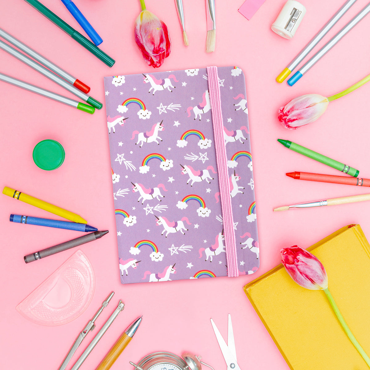 NB055 - Notebook - Unicorn & Rainbows