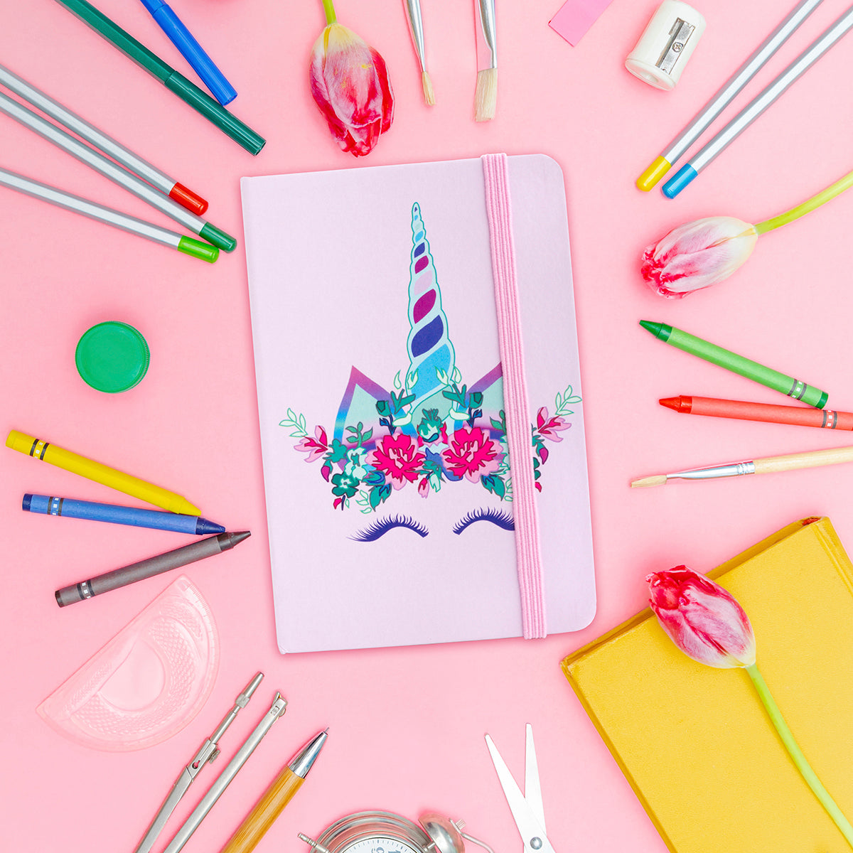 NB077 - Notebook - Flower Unicorn