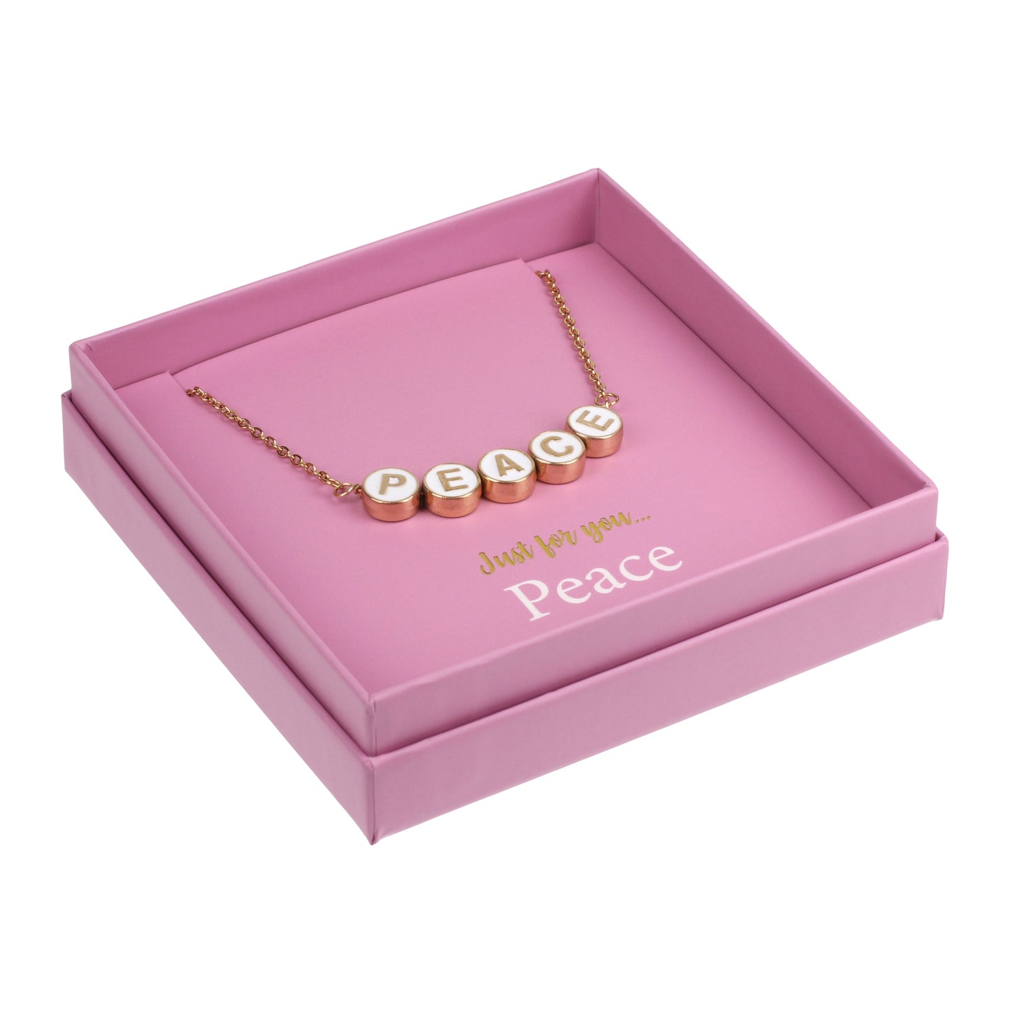 Just For Personalised Necklace - Peace