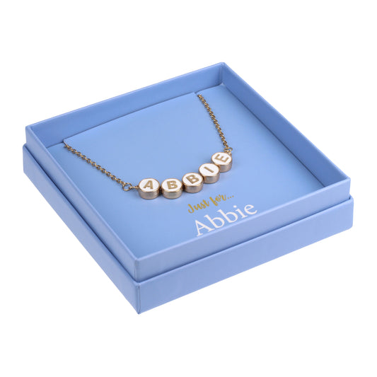 NE013 - Just For Personalised Necklace - Abbie