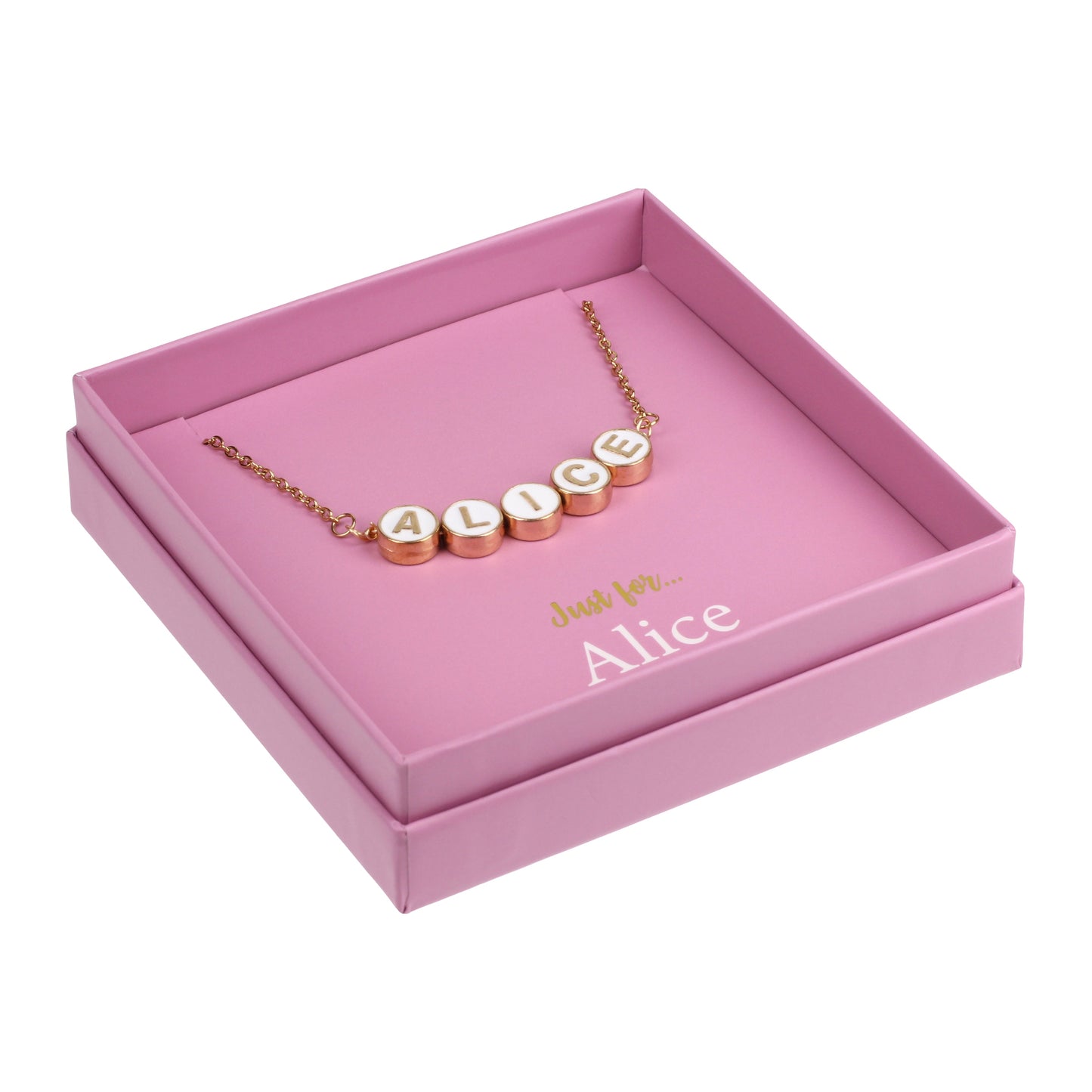 Just For Personalised Necklace - Alice