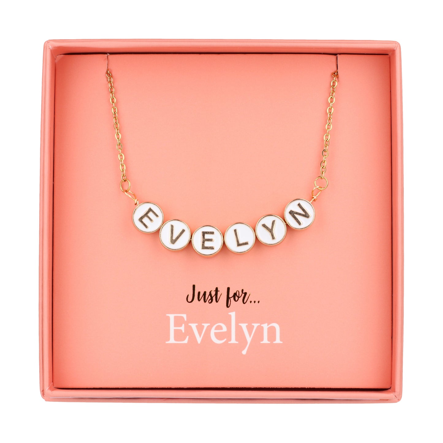 Just For Personalised Necklace - Evelyn