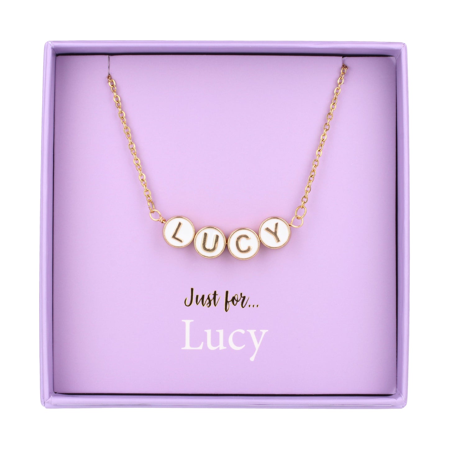 Just For Personalised Necklace - Lucy